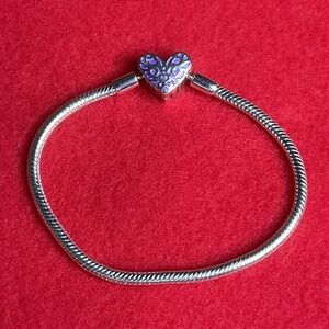 Heart Bracelet - .925 Sterling Silver - NEW
